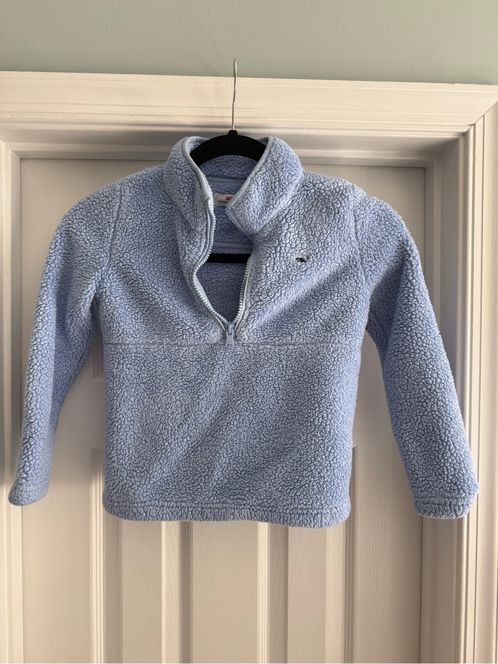 Vineyard Vines Sherpa Fleece kids Quarter-Zip Size XS
X-Small 5-6 light Blue